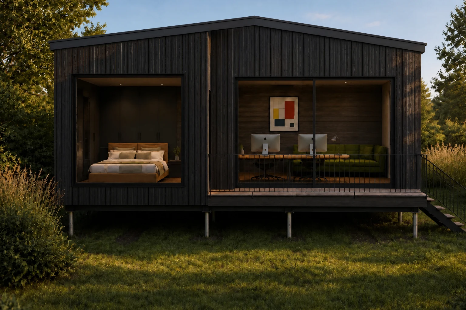 Die Architektur: Klare Linien. Natürliche Materialien.